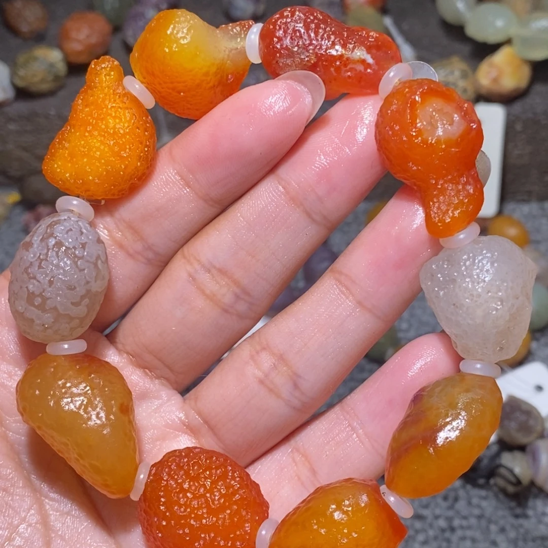 未镶嵌玛瑙/玉髓珠宝半成品