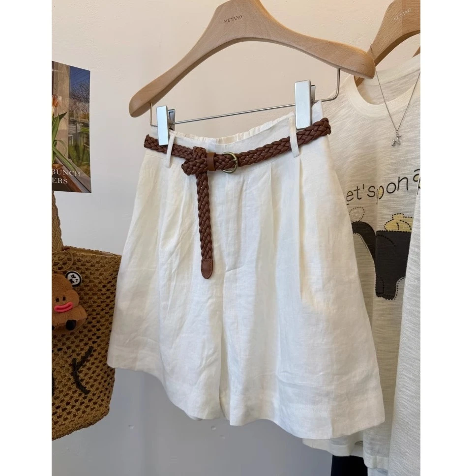 时尚流行超级好看阔腿裤懒人随搭显瘦短裤 高腰休闲夏季短裤韩版