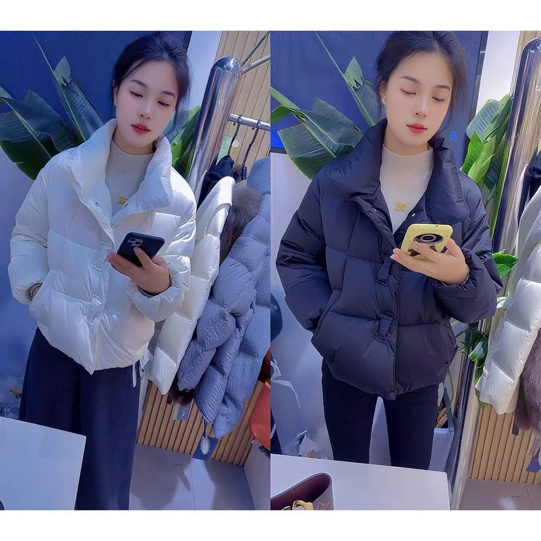 2025冬季新款棉服百搭气质保暖棉服轻薄洋气保暖短款长袖立领外套