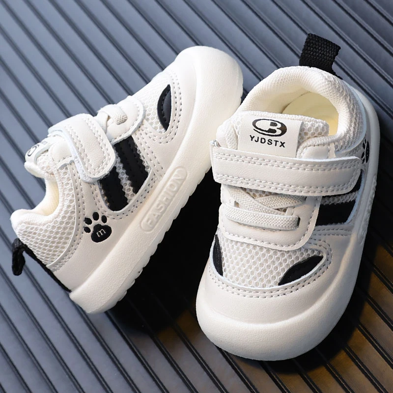 2025春季新款婴儿学步鞋0-1-2岁软底宝宝网鞋透气男女童休闲板鞋