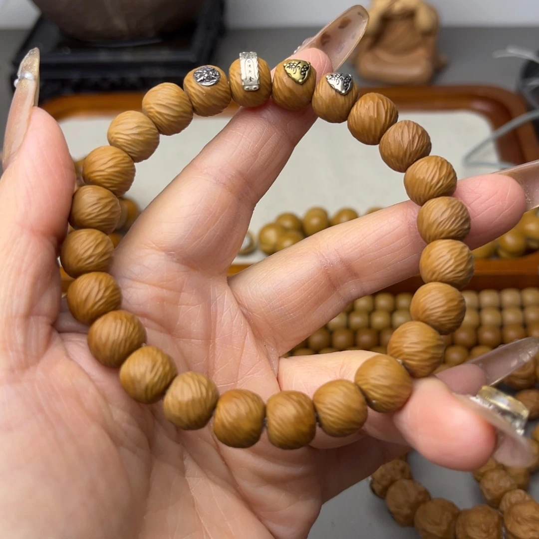 核桃手串/手链云锦纯银四标