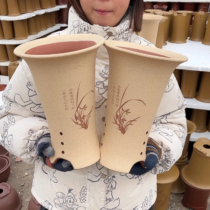 宜兴紫砂精品花盆