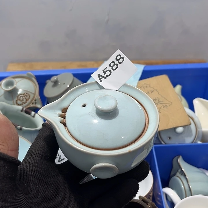 C***C瓷片茶摆件工艺品摆件666
