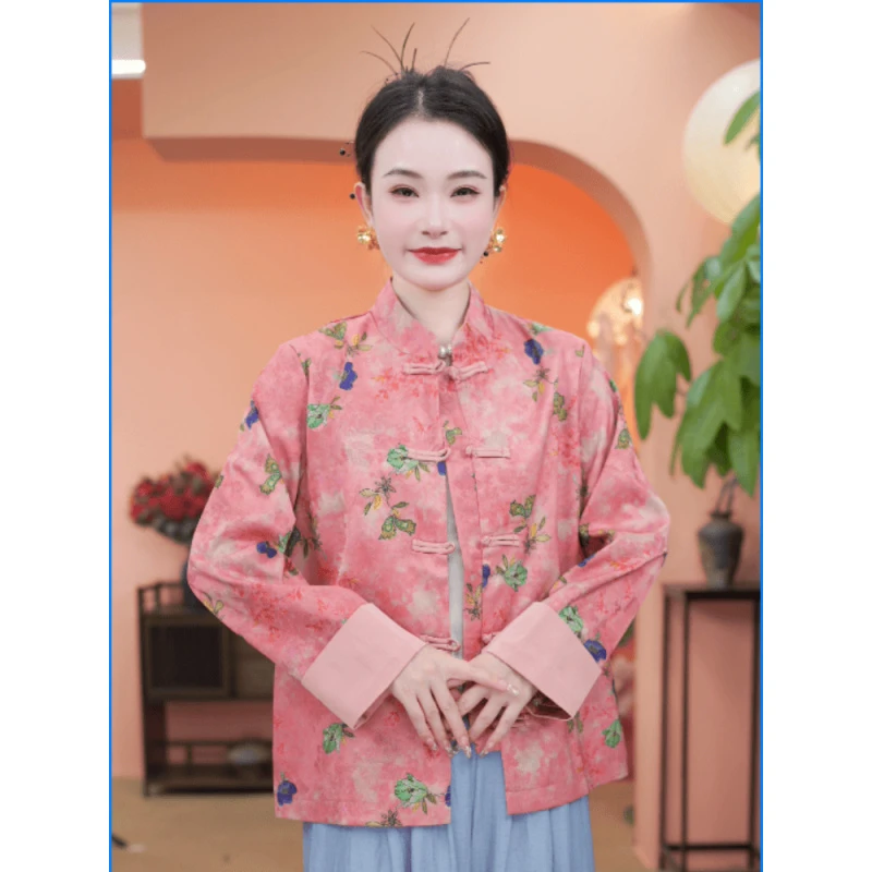 【秋芸-外套】新中式国风外套盘扣外套