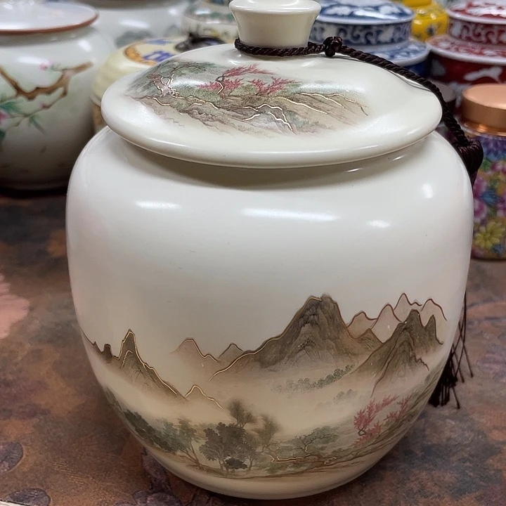 陶瓷罐密封罐茶叶罐储物罐
