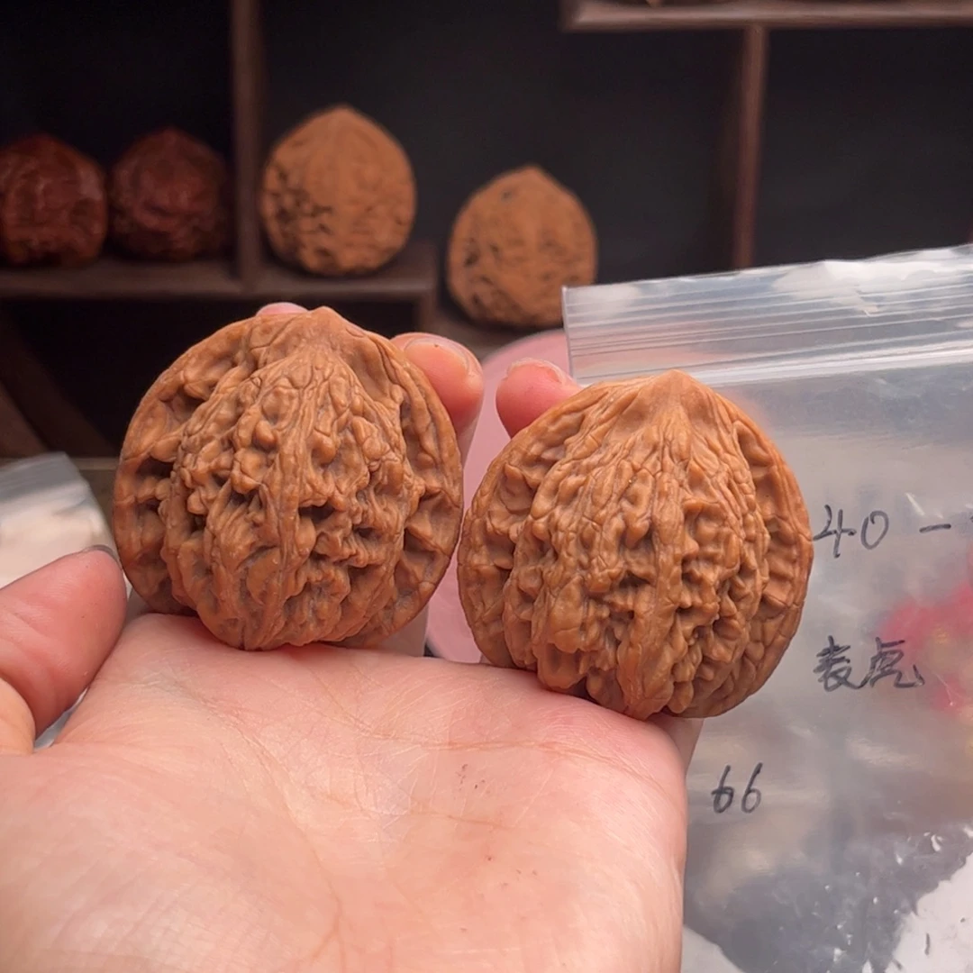 吊坠文玩核桃麦穗虎头 43-40-42 编号4001