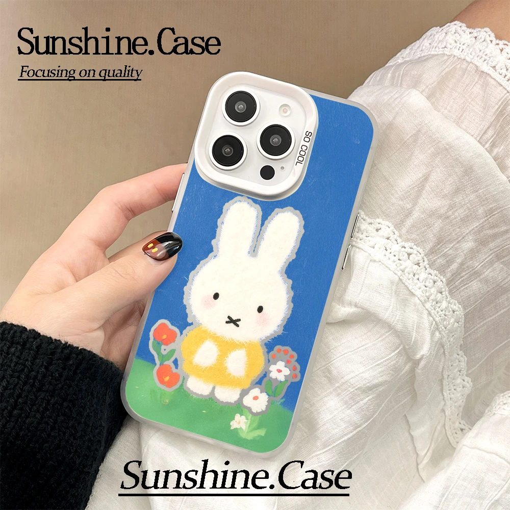 【彩银】可爱米菲接适用于苹果16promax华为vivo小米防摔手机壳