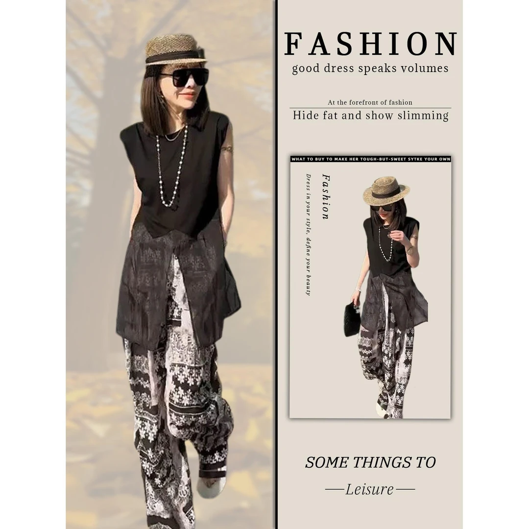 【品牌现货】玄琰夏季新款时尚显瘦气质网红高档洋气女高级百搭宽