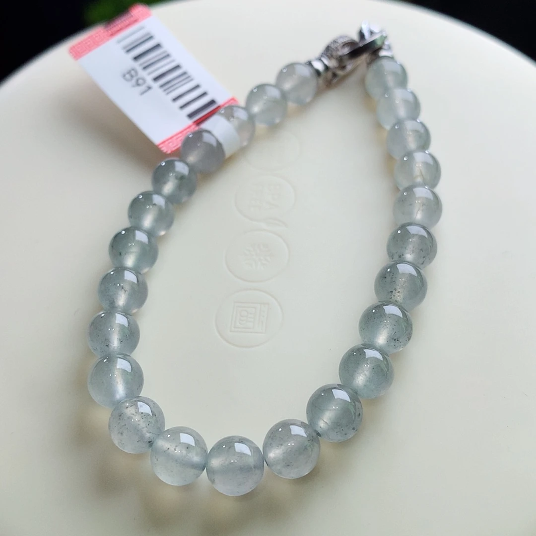 未镶嵌手串翡翠卡6.7mm