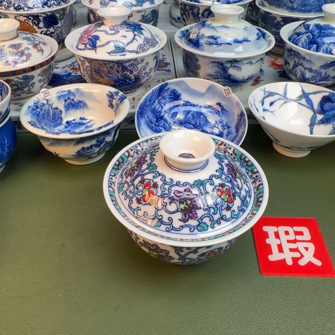 陶纯手工纯手绘茶具208