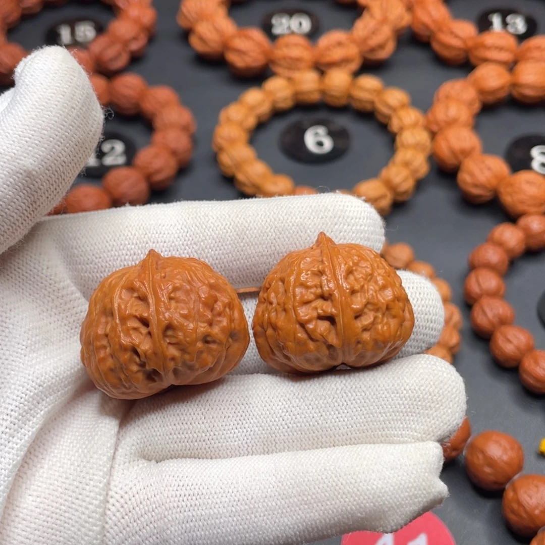 文玩核桃手串野生核桃秋子手捻