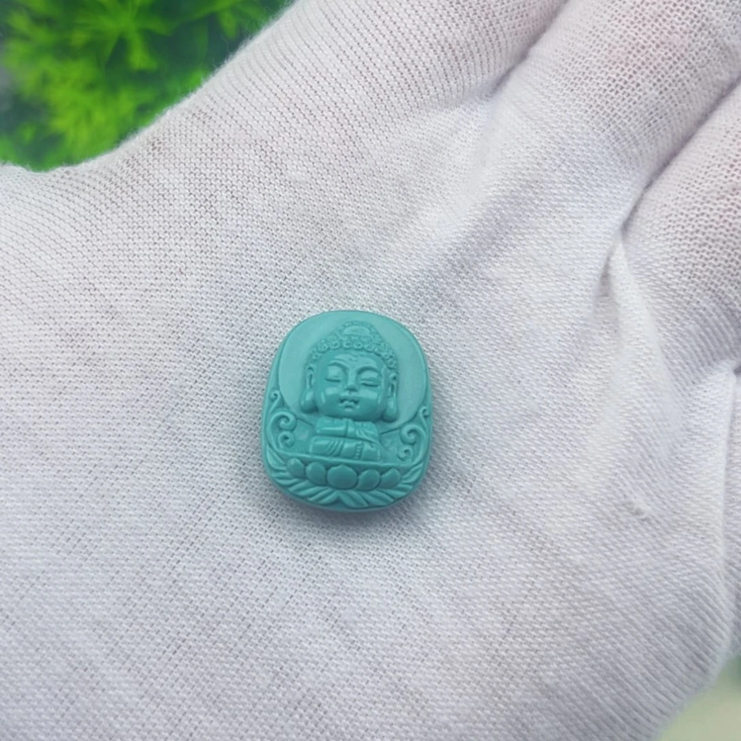 绿松石未镶嵌吊坠