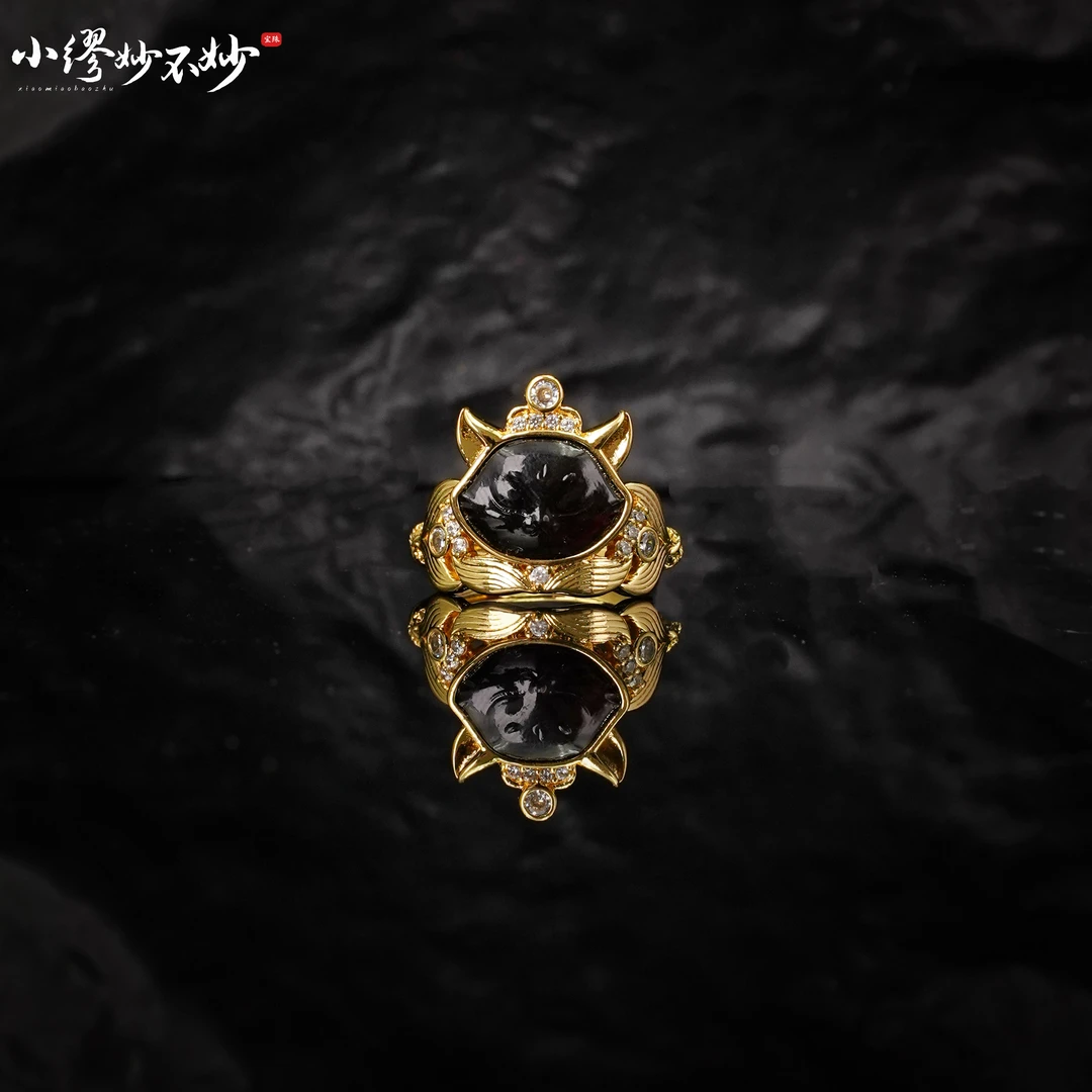 【缪老师严选 】YY5119 琥珀猫咪造型戒指 多样性发其一