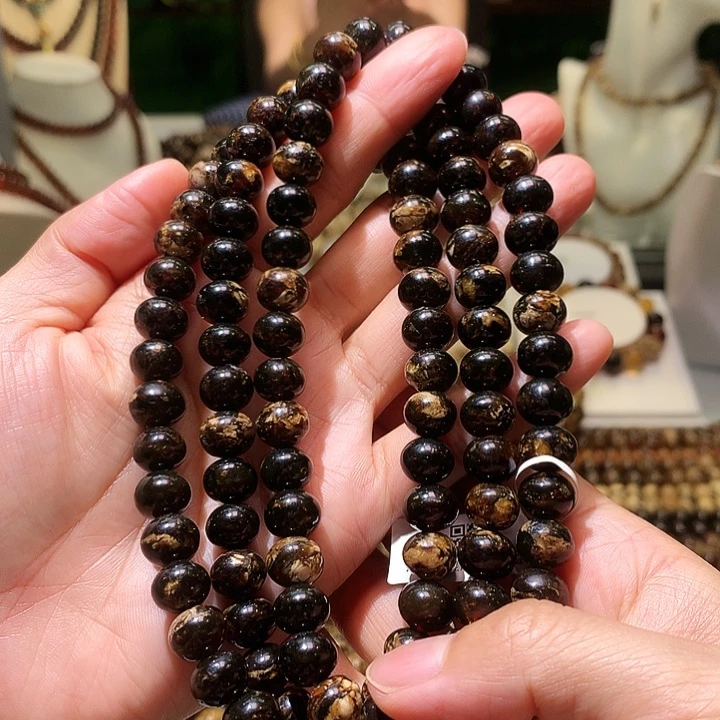 未镶嵌琥珀手串9m黑妖花