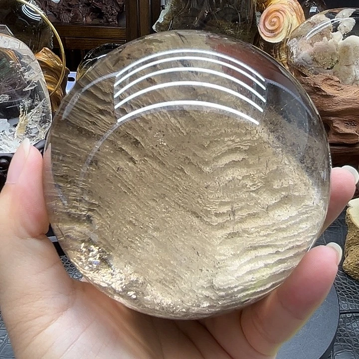 未镶嵌大型摆件（非配饰）水晶千层金字塔聚宝盆白幽灵