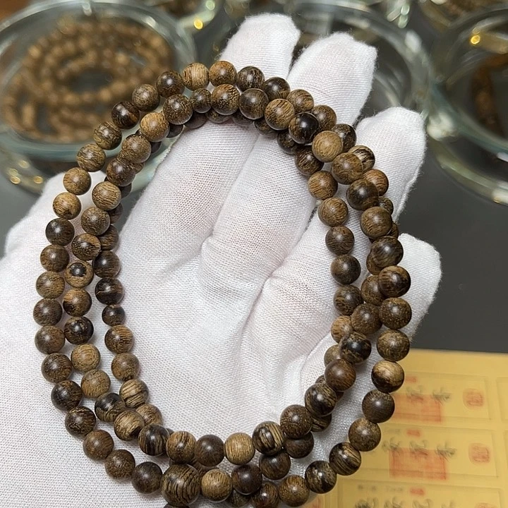 手串沉香达拉干沉水65mm19克珍藏拼