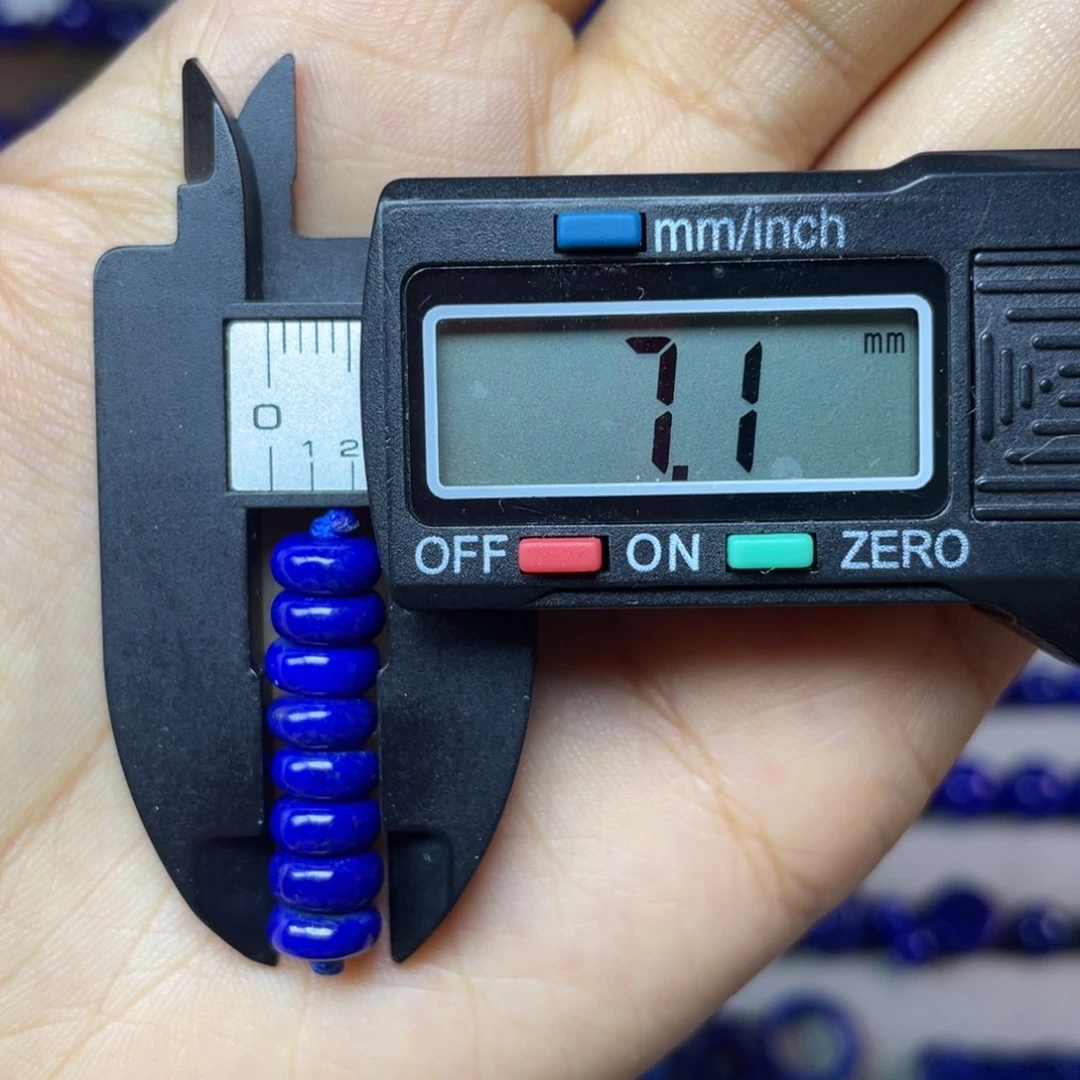 青金石未镶嵌7mm隔片配饰