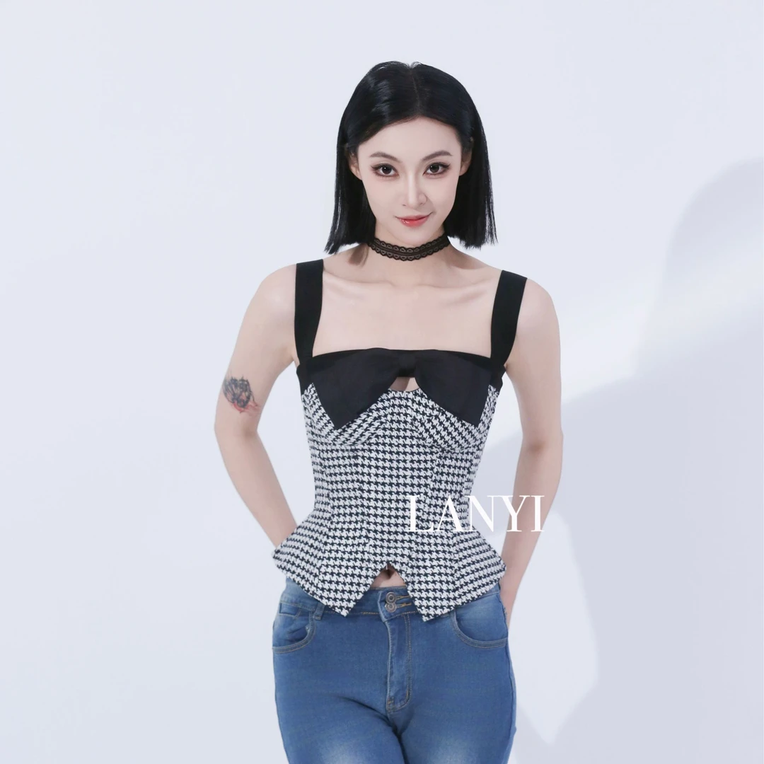 LANYI蒂凡尼早餐鱼骨时尚胸衣显瘦