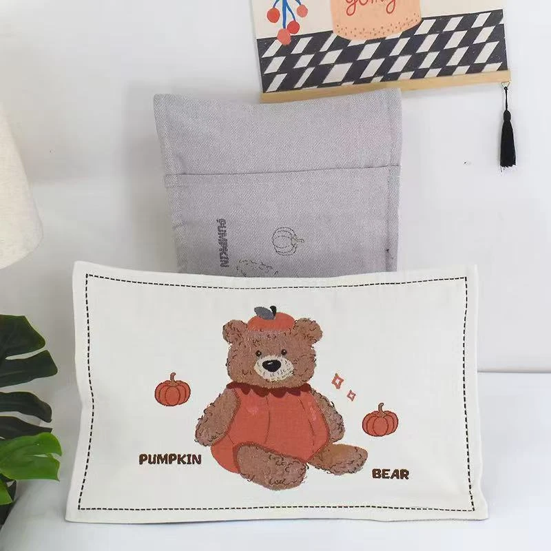 卡通纯棉纱布按扣式枕套2026新款全棉枕头套透气枕芯套40*60