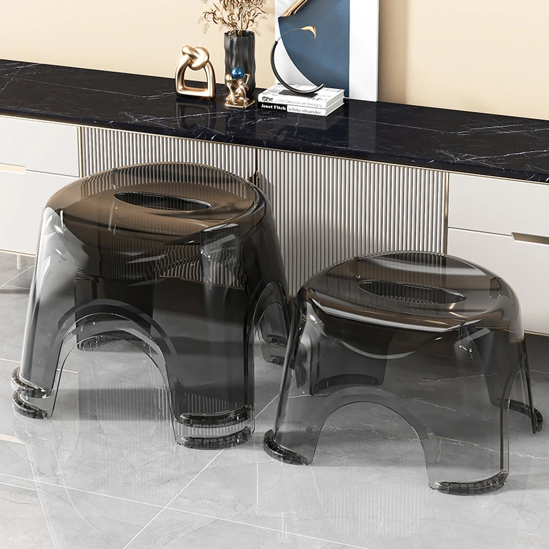 矮凳子家用成人加厚塑料卫生间洗脚凳子熟胶板凳椅子结实小孩防滑