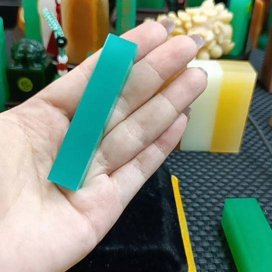 寿山石印石天青素章石