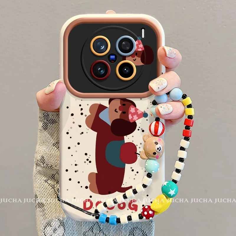 苹果小狗适用vivox300pro新款x300手机壳x200p趣味x200s卡通高级