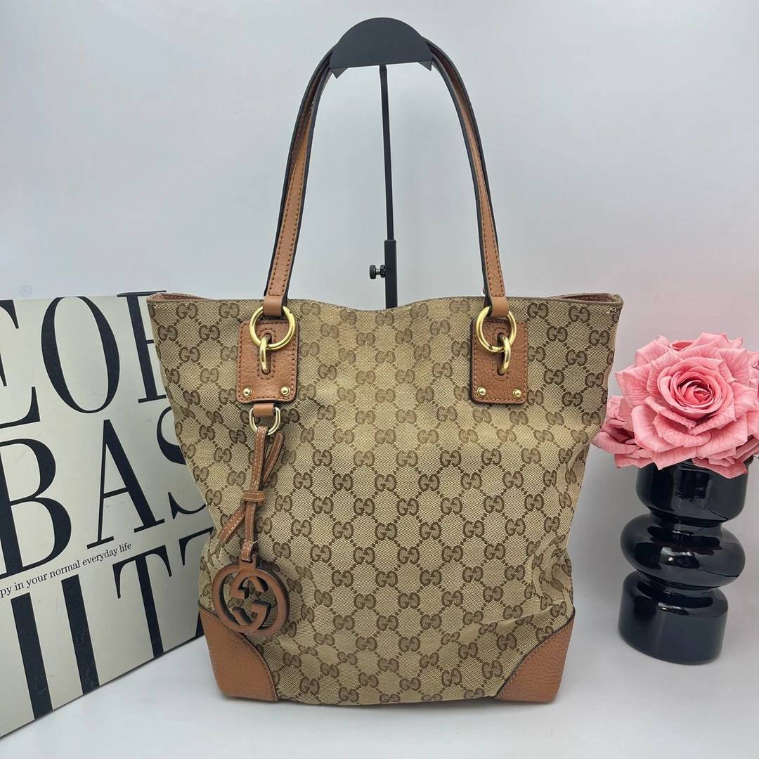 95新 GUCCI/古驰 古驰/Gucci xy 7061 老花布托特