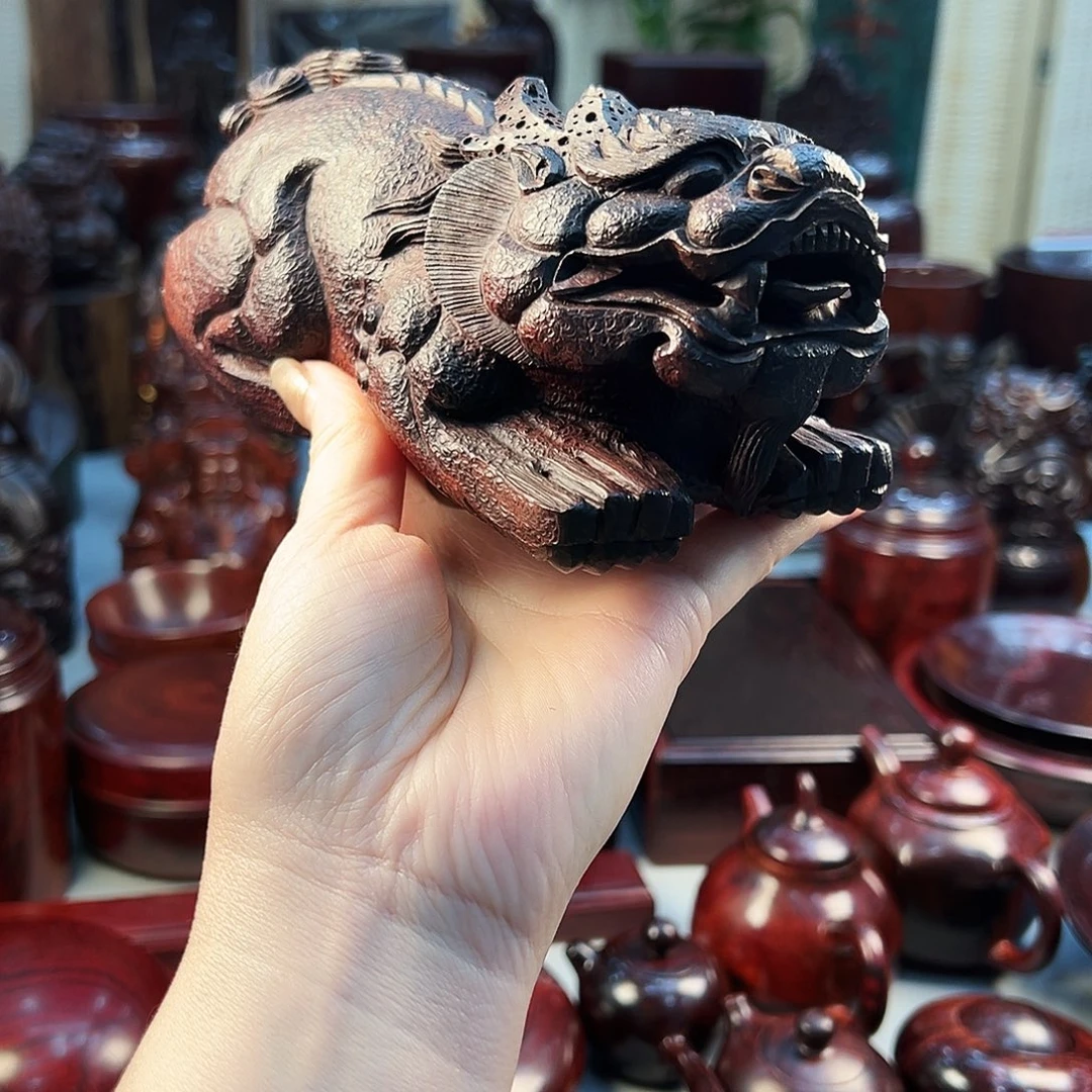 小叶紫檀特价印度小叶紫檀貔貅重560克