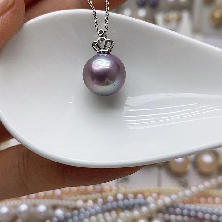 吊坠淡水珍珠银S925镶嵌