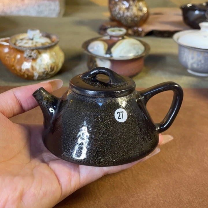 景德镇柴烧乌金壶27……100cc微瑕福利