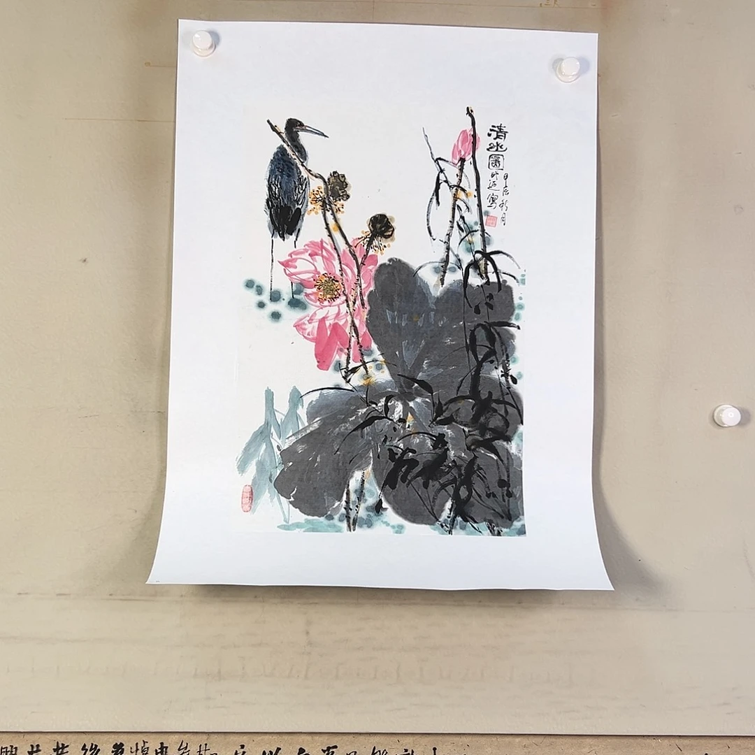 国画依****阁448 牡丹之花之叶的颜色与叶