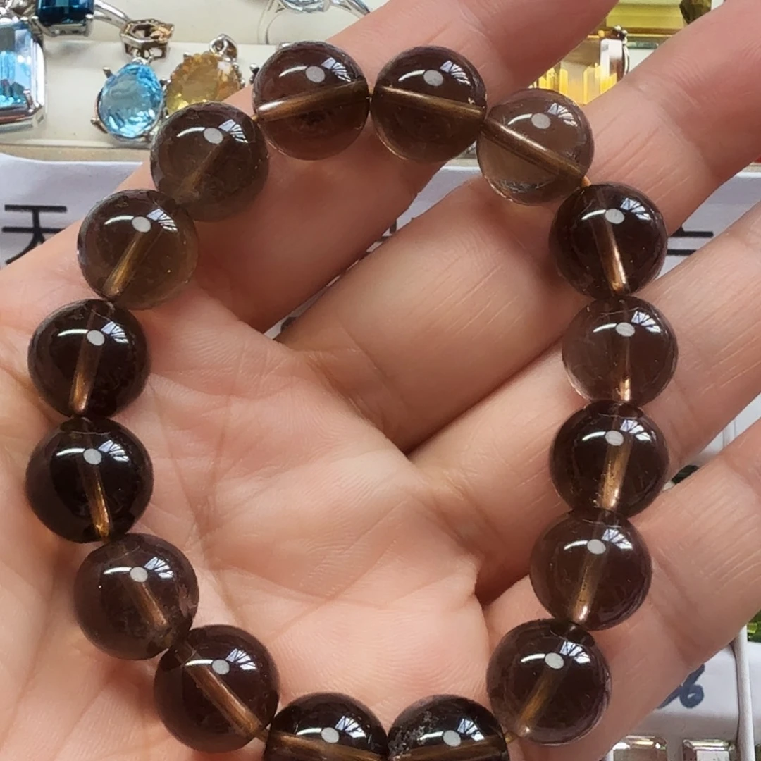 未镶嵌烟晶手链抢购福利茶水晶