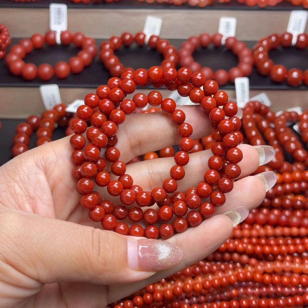 小***婷未镶嵌天然玛瑙手串多圈玛瑙/玉髓