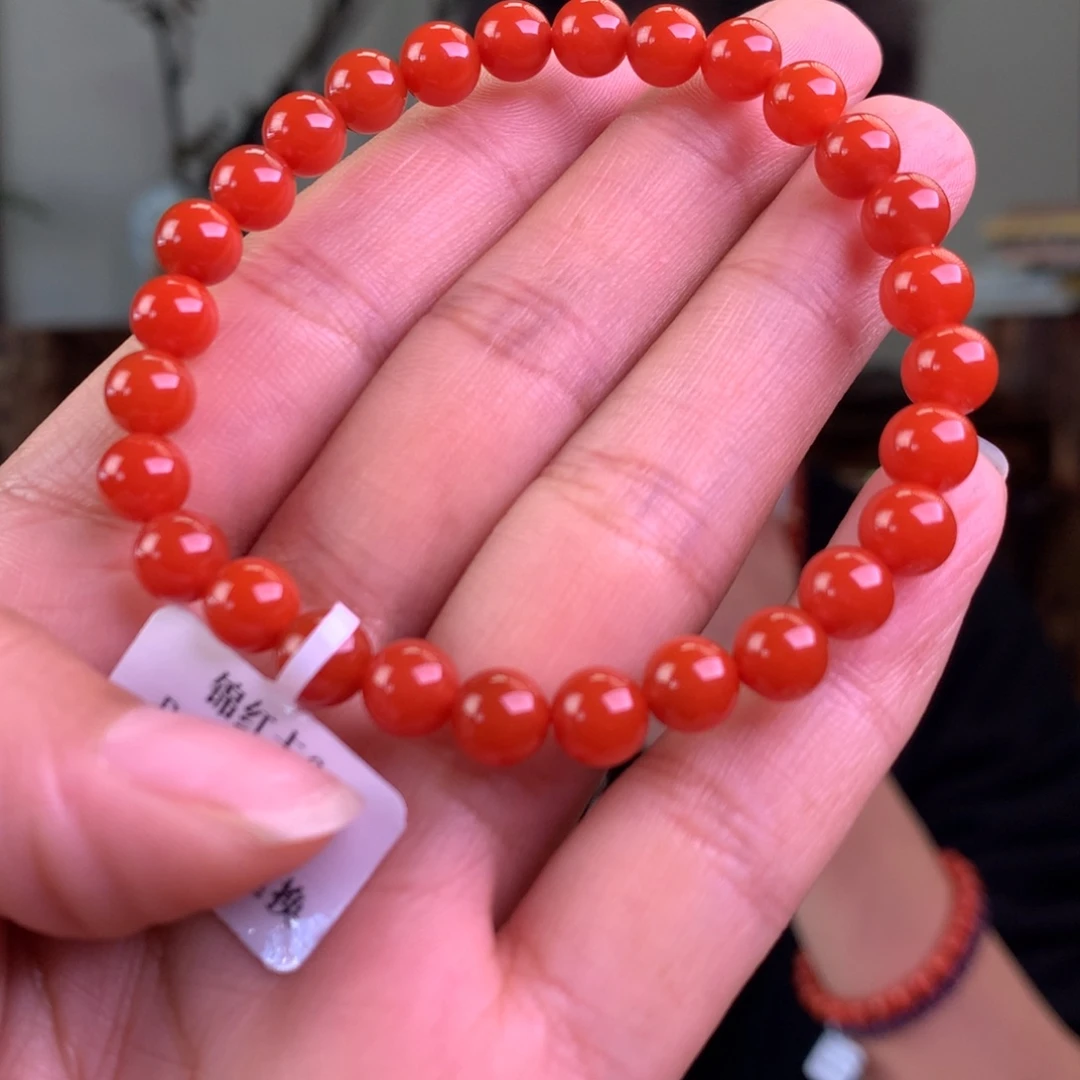 南红玛瑙未镶嵌南红玛瑙锦红卡6