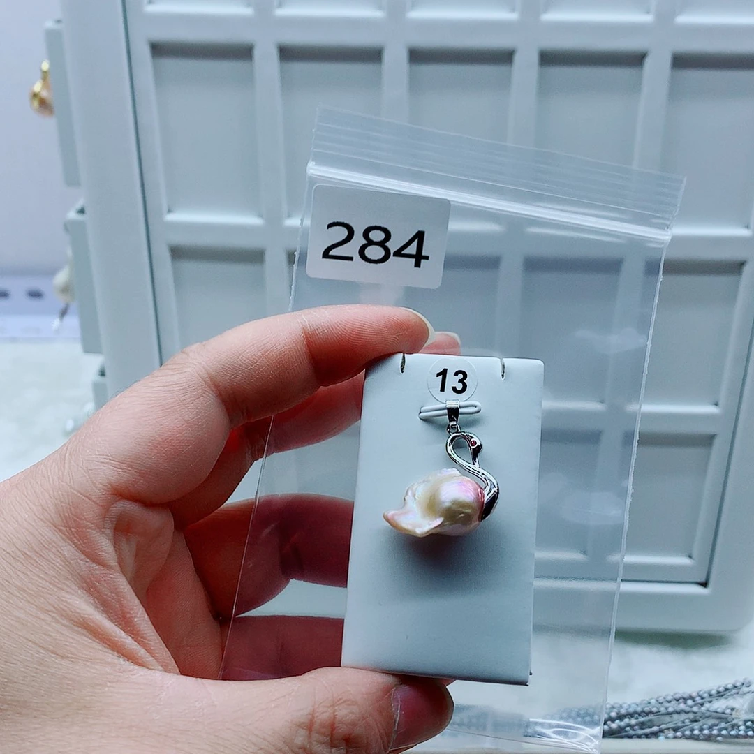 合金淡水珍珠吊坠(不含链)