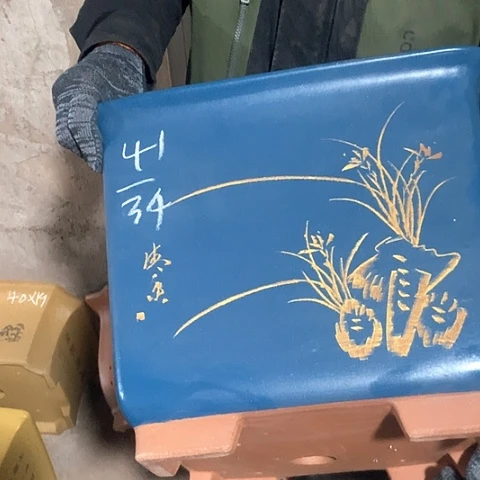 紫砂花盆手工制作