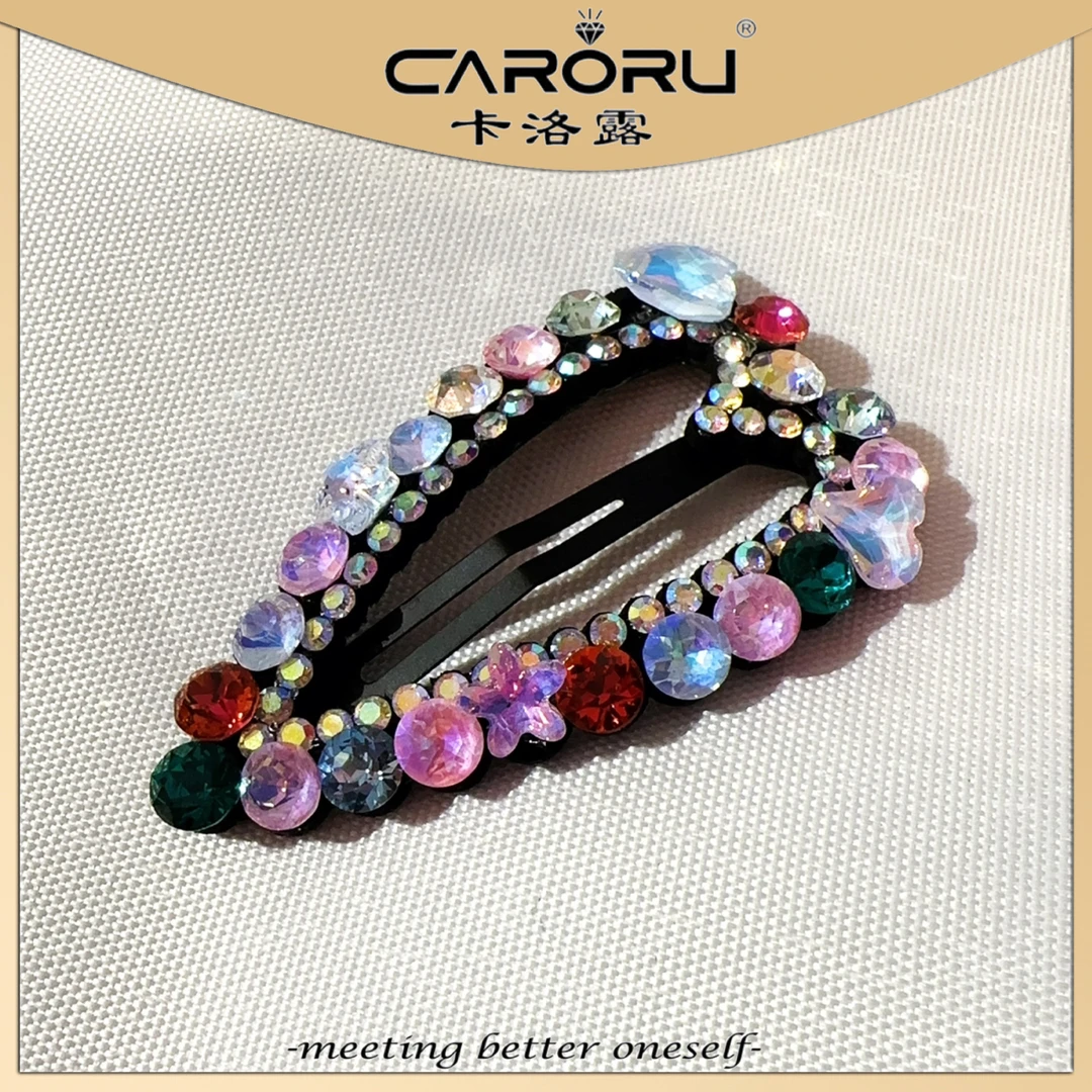 CARORU【奥登爱心.BB夹】专柜正品原创高端气质发饰