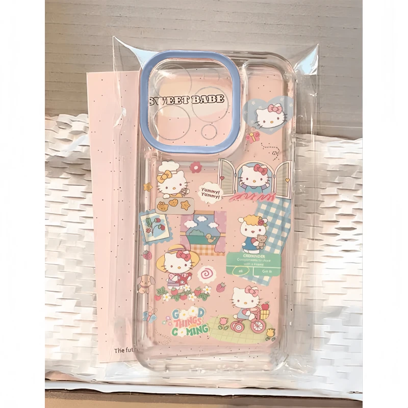 BANCA春游凯蒂猫适用iphone16/15手机壳苹果14华为vivo小米oppo软