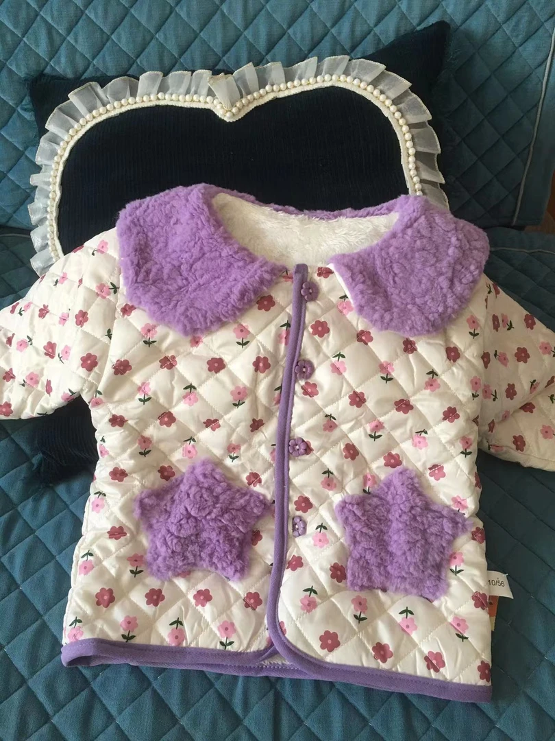 女宝加绒防水棉服