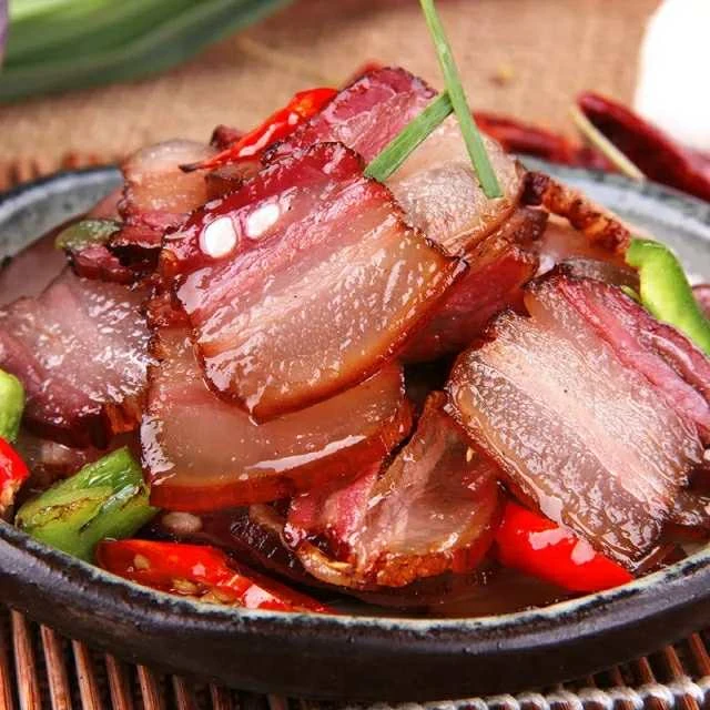 四川正宗柴火烟熏五花腊肉农家土猪柏丫熏制咸肉香味腊味熏肉包邮