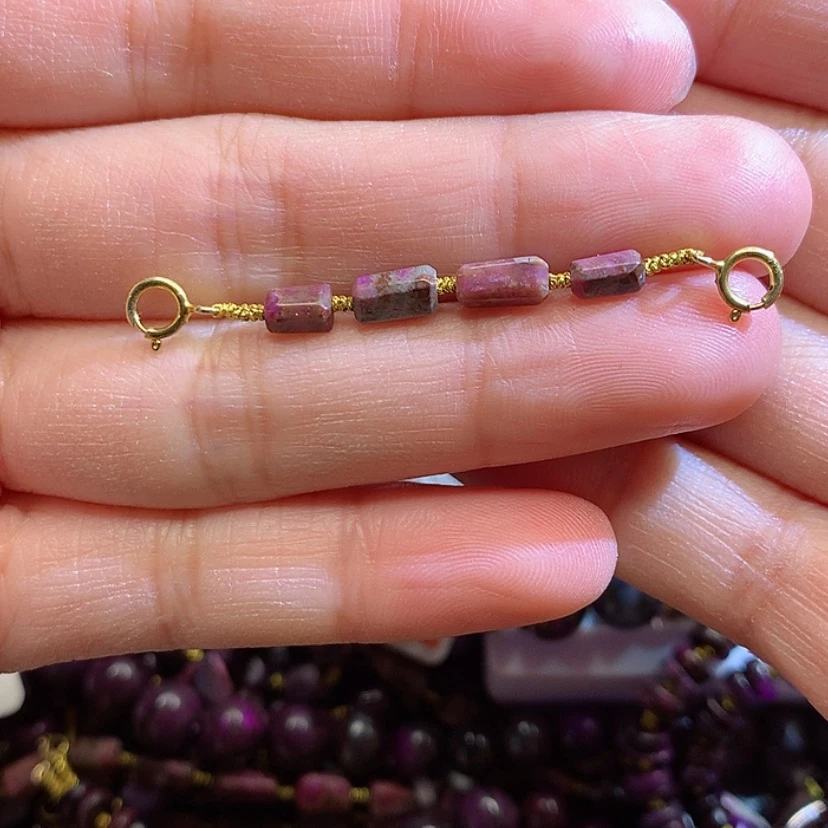 【闪购商品】苏纪石（舒俱来）延长链银S925镀金镶嵌