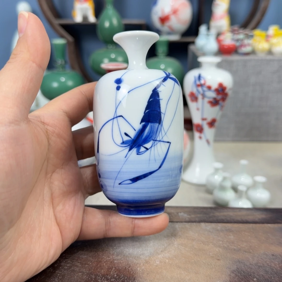 陶瓷手工小花器摆件
