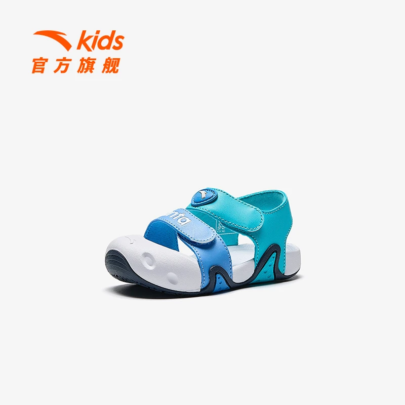 安踏儿童学步凉鞋男女婴童鞋2025夏季新品海星犟弹户外包头沙滩鞋