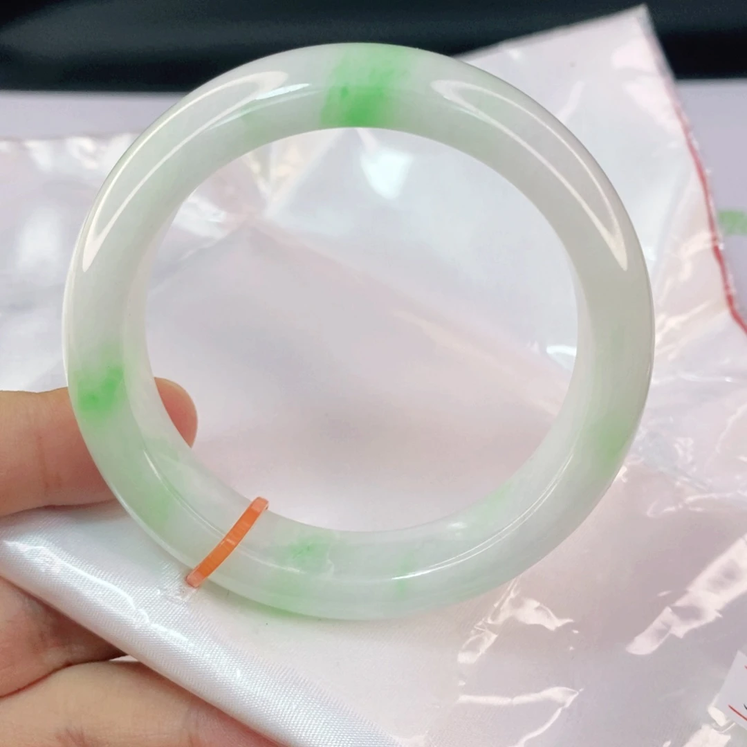 翡翠手镯未镶嵌53 天然缅甸a货翡翠