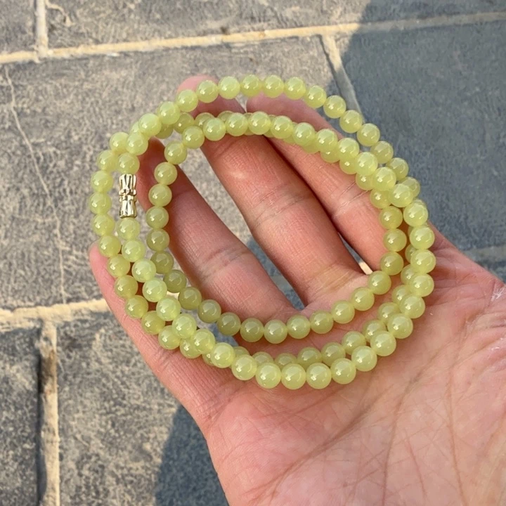 和田玉（黄玉）未镶嵌项链