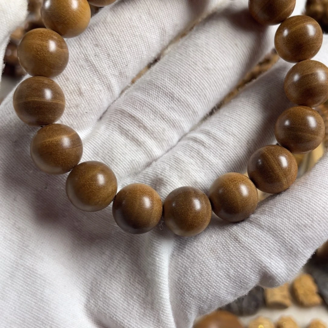 檀香木手串/手链/老山檀香1.2横纹