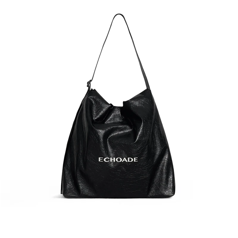 ECHOADE随性时髦感 哑光爆裂纹超纤 可调节肩带中号HOBO包单肩包