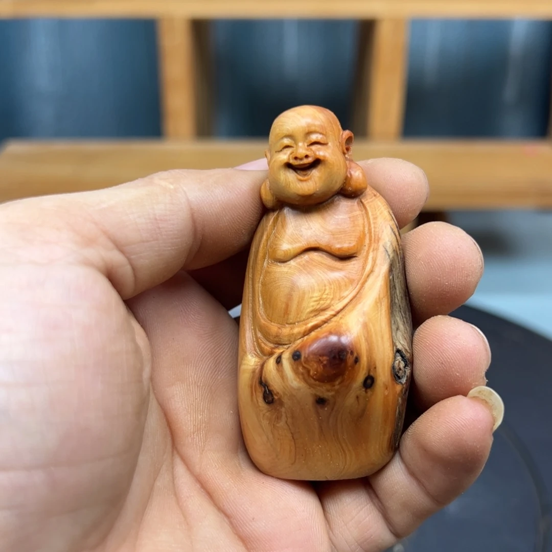 语***昕木崖柏木摆件手把件