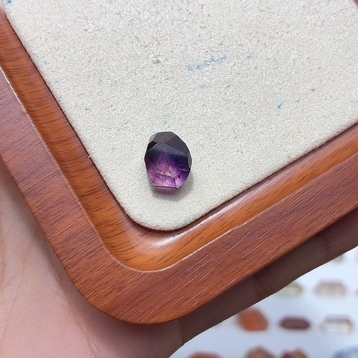 水晶珠宝半成品银S925镶嵌福利超七随型打孔定制不退换