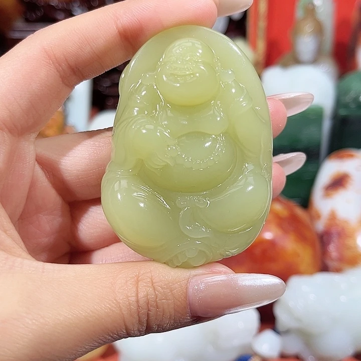 和田玉未镶嵌挂件